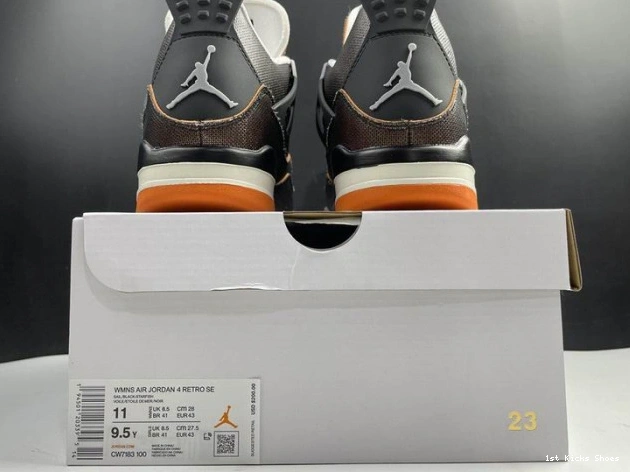 1st Kicks Shoes Starfish (W) 4 Air WellDesigned Retro Jordan 1019 CW7183- 1206